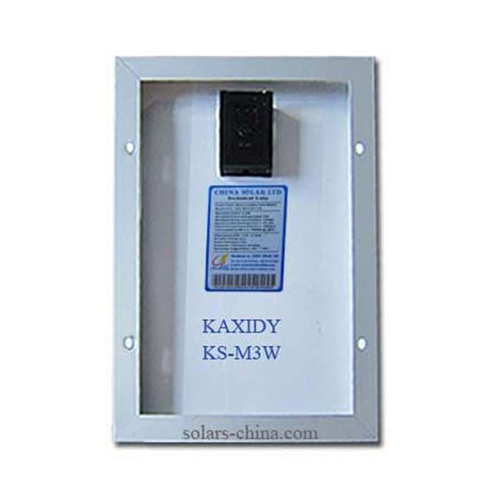 3W round solar panel