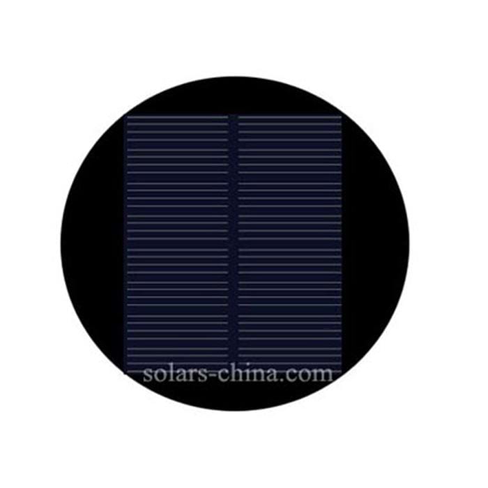 2W round solar panel