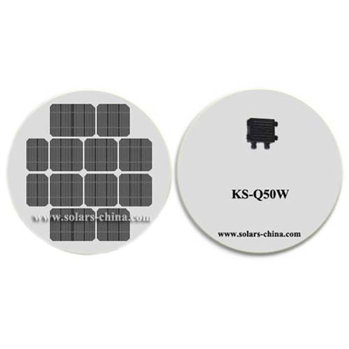 4W round solar panel